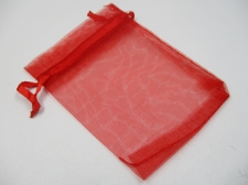 ORGANZA BAGS 10PCS 7X9CM RED