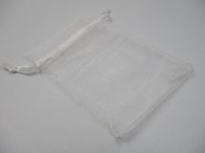 ORGANZA BAGS 10PCS 9X12CM WHITE