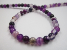 Purple Agate 4mm +/-90pcs