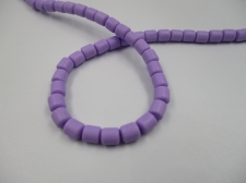 Polymer Clay Barrel 6x6mm 40cm Purple