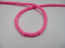 Polymer Clay Disc 4mm  40cm Pink