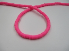 Polymer Clay Disc 4mm  40cm Hot Pink