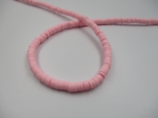Polymer Clay Disc 4mm  40cm Baby Pink