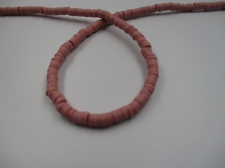 Polymer Clay Disc 4mm  40cm Dk Dusty Pink