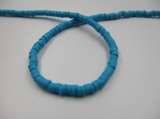 Polymer Clay Disc 4mm  40cm Blue