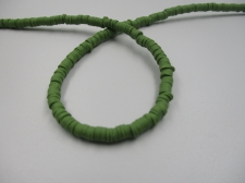 Polymer Clay Disc 4mm  40cm Avo Green