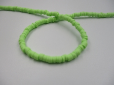 Polymer Clay Disc 4mm  40cm Lt Green