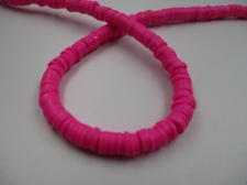 Polymer Clay Disc 6mm 40cm Hot Pink