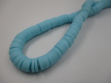 Polymer Clay Disc 8mm 40cm Sky Blue