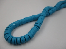 Polymer Clay Disc 8mm 40cm Blue