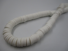 Polymer Clay Disc 8mm 40cm White