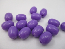 PONY BEADS 9X12MM OVAL PURPLE 250G