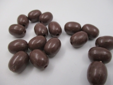 PONY BEADS 9X12MM OVAL BROWN 250G