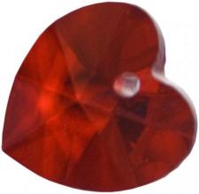 SW 18MM HEART/SIAM(RED) 2PCS