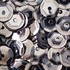 SEQUIN 6MM GUNMETAL REG 100GRA