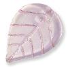 GLASS LEAF 12X18 PINK 100PC