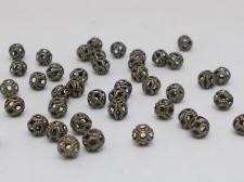 FILIGREE 4MM ROUND/KGP 100PCS