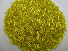 Bugle Beads Foil Yellow 450g