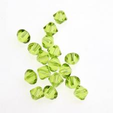 VCRYS 6MM LIGHT GREEN 25PCS