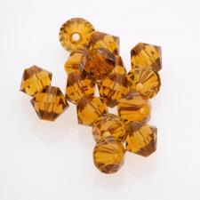 VCRYS 6MM AMBER 25PCS