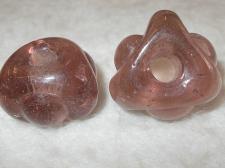 Chunky Glass 30mm +/-6pcs Pink