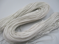 WAX CORD +/-70M WHITE 1MM