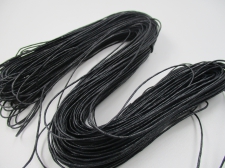 WAX CORD +/-70M BLACK 1MM