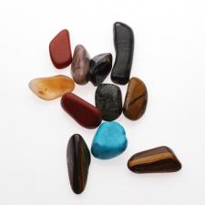 SEMI PRECIOUS 20MM ASSORTED TUMBLE STONES 200G
