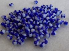 Seed Beads 2 Tone Blue/White 8/0 225g