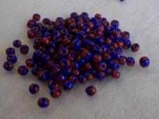 Seed Beads 2 Tone Blue/Brown 8/0 225g