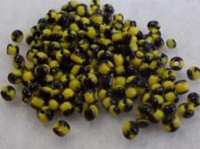 Seed Beads 2 Tone Yellow/Black 8/0 225g