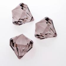 ACRYLIC PEND 36X32MM GREY 10P DIAMOND SHAPE #682
