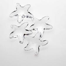 ACRYLIC PEND 38X12MM CL 10P STAR FISH #601