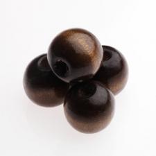 WOOD ROUND 16MM BROWN 100PCS 64