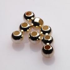SS 4MM ROUND BEAD 10PCS
