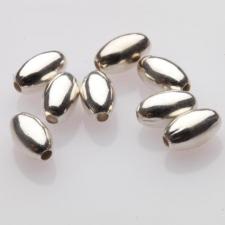 SS 4MM OVAL BEAD 10PCS