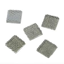 RHINESTONE 14MM SQR GRY 25PC