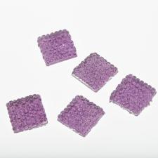 RHINESTONE 14MM SQR PUR 25PC