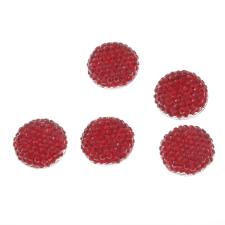 RHINESTONE 14MM RND RED 25PC