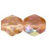 CRYS RND 10MM ROSE AB 25PCS