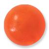 PLAS 16MM RND/CLR ORANGE 100PC