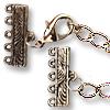MB 5HOLE CLASP/NICKEL 20PCS