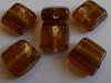 IGLASS 13MM RECT BROWN 100G