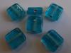 IGLASS 13MM RECT TURQ 100G