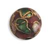 CLOISONNE ROUND 10MM RED 20PCS