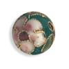CLOISONNE ROUND 10MM DGREEN 20