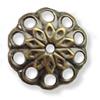 BEADCAP 10MM/BROWN 200PCS