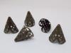 BEADCAP 15MM CONE/BROWN 50PCS