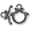 FOB CLASP 3/BLACK 20 SETS