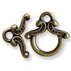 FOB CLASP 3/BROWN 20 SETS
